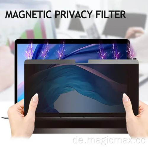 Laptop Privacy Screencomputer gerahmt Datenschutzfilter